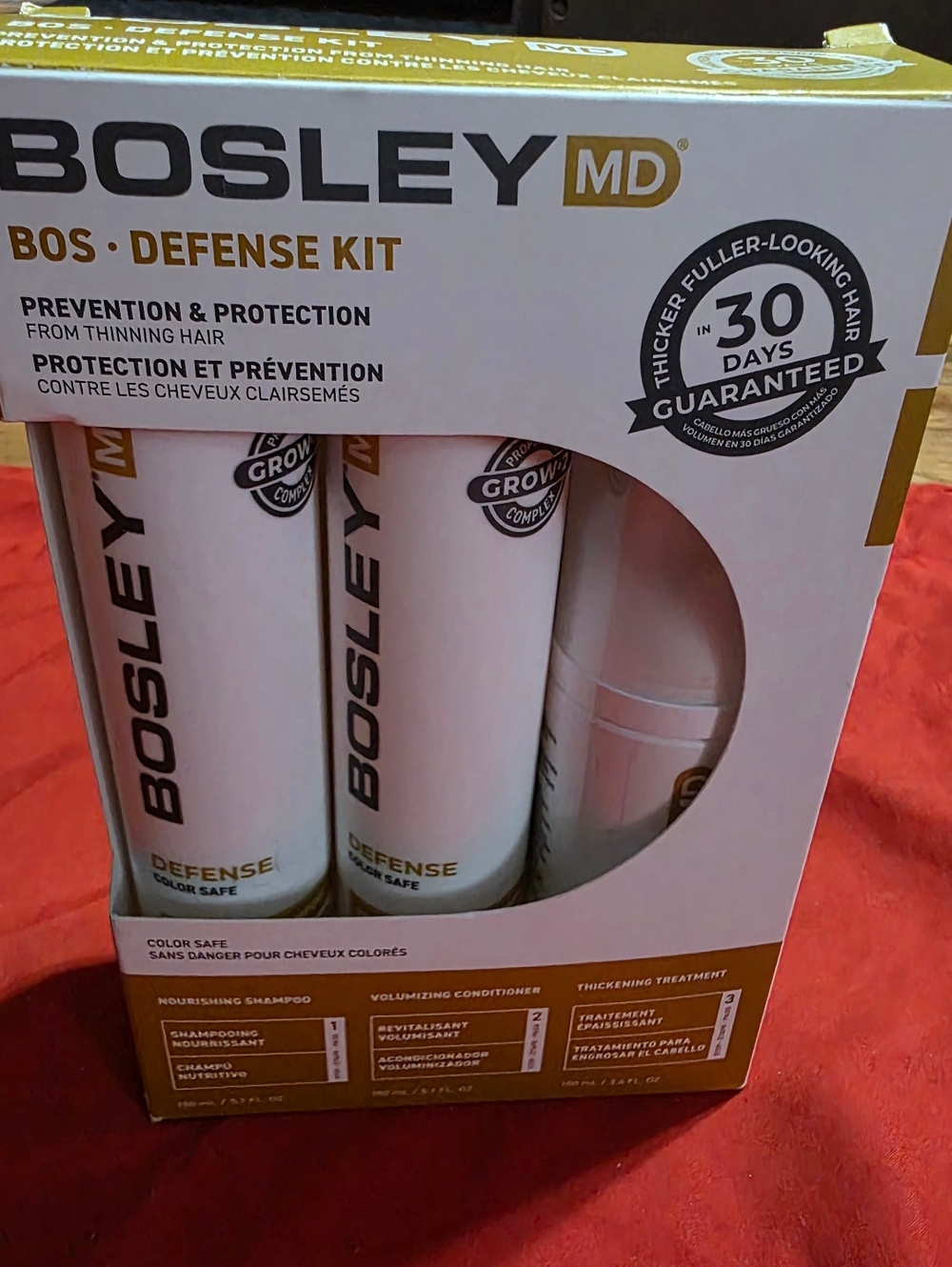 Bosley MD Bos Defense Kit – Safe For Colored Hair!